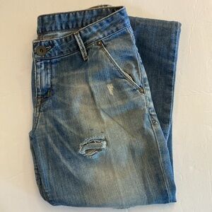 🔥5/$10 4 stroke jeans size 27 ripped denim jeans streetwear